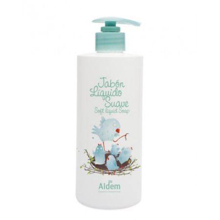 Aldem Jabón Líquido Suave Jabón líquido infantil con tensioactivos limpia protege y suaviza 400 ml