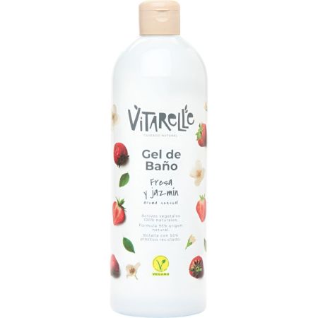 Vitarelle Fresa Y Jazmín Gel De Baño Gel de ducha vegano con aroma sensual 750 ml