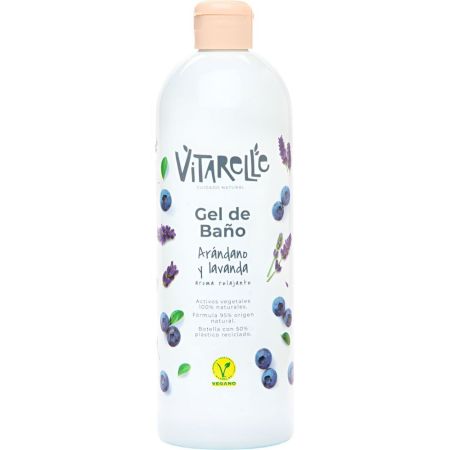 Vitarelle Arándano Y Lavanda Gel De Baño Gel de ducha vegano con aroma relajante 750 ml