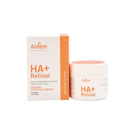 Aldem Ha+ Retinol Crema Reparadora De Noche Crema de noche antiedad reduce líneas de expresión y arrugas piel suave y sedosa 50 ml