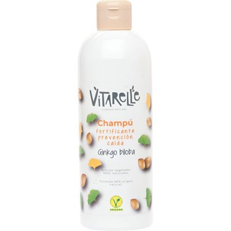 Vitarelle Ginkgo Biloba Champú Champú vegano fortificante previene la caída del cabello 400 ml