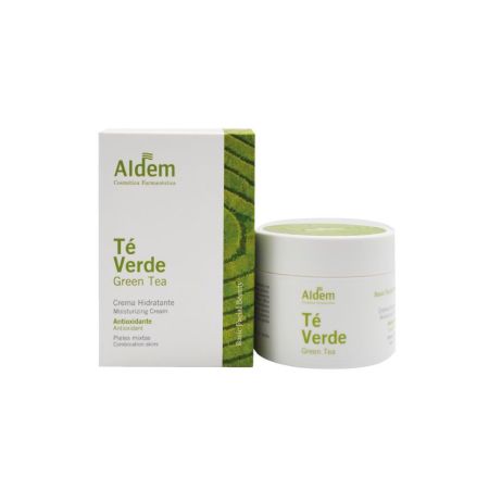 Aldem Té Verde Crema Hidratante Crema antioxidante ilumina y combate el envejecimiento prematuro piel suave y uniforme 50 ml