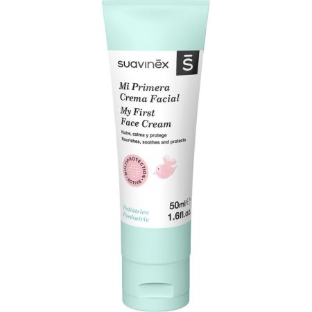 Suavinex Mi Primera Crema Facial Crema facial para bebé recién nacidos nutre calma y protege 50 ml