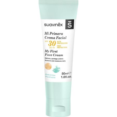 Suavinex Mi Primera Crema Facial Spf 30 Crema facial para bebé antipolución y detoxificante 50 ml