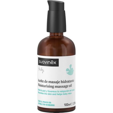 Suavinex Baby Aceite De Masaje Hidratante Aceite ayuda a relajar y calmar ideal para dar masajes relajantes al bebé 100 ml