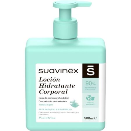 Suavinex Baby Loción Hidratante Corporal Loción hidratante nutre la piel en profundidad con extracto de caléndula