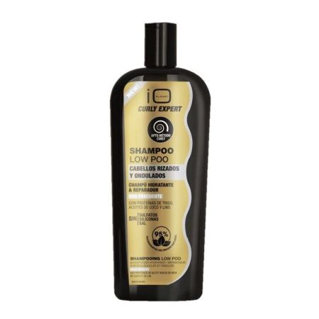 Io Planet Curly Expert Shampoo Low Poo Champú hidratante y reparador sin sulfatos para cabello rizado y ondulado 500 ml