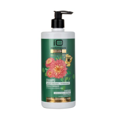 Io Planet Provitamin Anti-Frizz Champú Cabellos Debilitados Mascarilla con panthenol hidrata fortalece repara en profundidad y reduce encrespamiento 750 ml