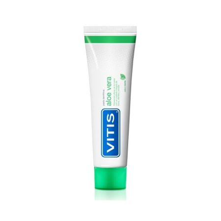 Vitis Pasta Dentífrica Aloe Vera Pasta de dientes prevención eficaz de las caries sabor manzana y menta 100 ml