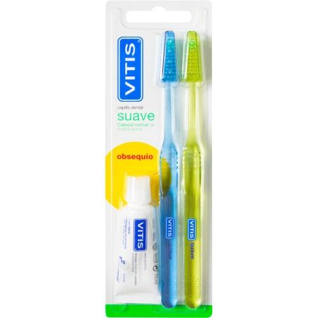 Vitis Suave Cabeza Normal + Pasta De Dientes Pack regalo para cuidado dental