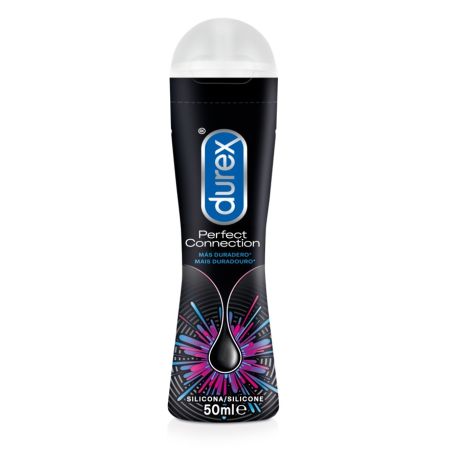 Durex Lubricante Perfect Connection Silicona Lubricante íntimo sin alcohol proporciona una lubricación duradera que no se seca fácilmente 50 ml