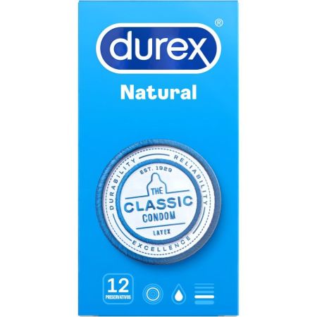 Durex Preservativos Natural Preservativos sin olor ni color potencia la seguridad durante tus relaciones sexuales