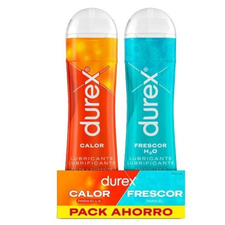 Durex Calor Para Ella Frescor Para Él Pack Ahorro Set de lubricación para él y para ella para un momento íntimo de diversión