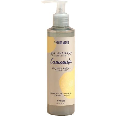 Flor De Mayo Camomila Gel Limpiador Gel limpiador vegano refresca calma purifica repara suaviza y nutre 190 ml