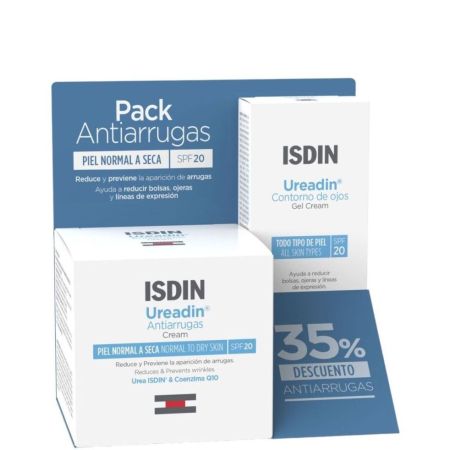 Isdin Pack Antiarrugas Ureadin Piel Normal A Seca Spf 20 Tratamiento hidratación intensa antienvejecimiento