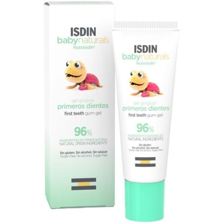 Isdin Babynaturals Gel Gingival Primeros Dientes Gel gingival protege y cuida las encías del bebé 30 ml