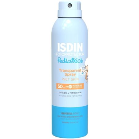 Isdin Pediatrics Transparent Spray Fotoprotector Spf 50 Protector solar infantil de rápida absorción 250 ml