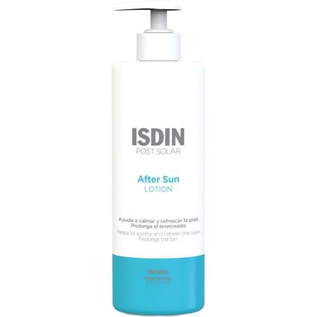 Isdin Post Solar After Sun Lotion After sun calma refresca el ardor y enrojecimiento de la piel prolongando el bronceado 400 ml