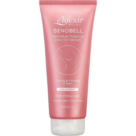 Elifexir Crema Reafirmante Senobell Crema reafirmante aumenta la tonicidad de los senos nutre y corrige estrías 200 ml