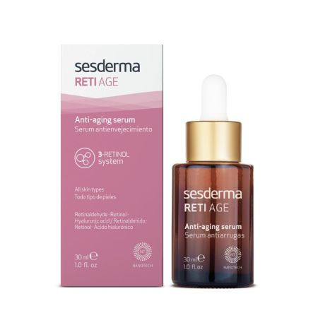 Sesderma Reti Age Serum Antiarrugas Serúm antienvejecimiento y antiarrugas mejora la textura y tono de la piel 30 ml