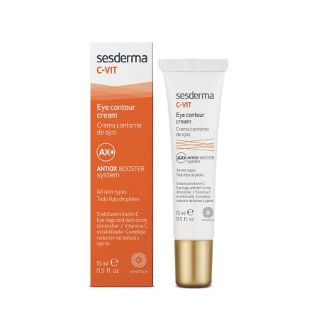 Sesderma C-Vit Crema Contorno De Ojos Contorno de ojos antioxidante blanqueante y antienvejecimiento 15 ml