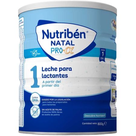 Nutriben Natal Pro Alfa 1 Leche Para Lactantes Leche en polvo aporta todos los nutrientes necesarios desde el primer día 800 gr