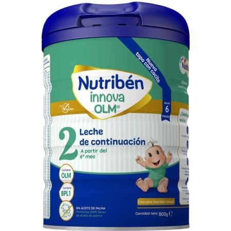 Nutriben Innova Leche polvo 2 continuacion sin aceite de palma 6 meses  800 gr