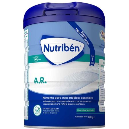 Nutriben A.R Leche Para Lactantes Leche en polvo alimento para usos médicos especiales a partir del primer día 800 gr