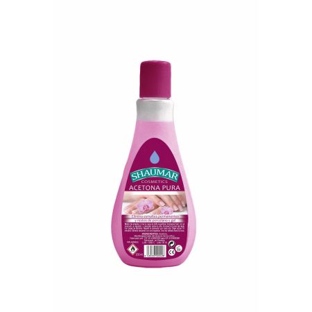 Shaumar Acetona Pura Quitaesmalte elimina esmaltes permanentes y restos de porcelana y gel 200 ml