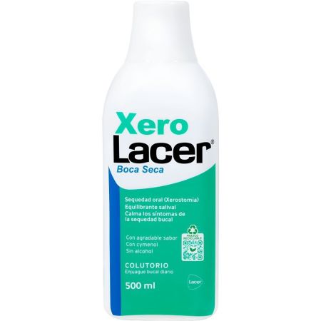 Lacer Xero Boca Seca Colutorio Enjuage bucal con fórmula avanzada sin alcohol calma los síntomas de la sequedad bucal 500 ml