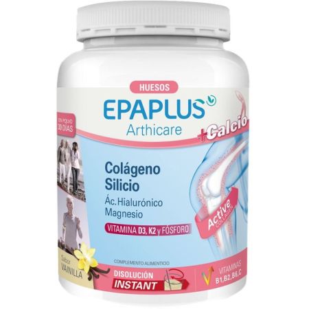 Epaplus Arthicare Colágeno Silicio Vainilla Complemento Alimenticio Complemento alimenticio sabor limón mantiene la flexibilidad de articulaciones 383 gr