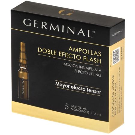 Germinal Doble Efecto Flash Ampollas Ampollas de doble efecto lifting inmediato hidrata y nutre intensamente 12 horas 5 uds