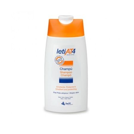 Leti At4 Champú Champú con acción emoliente nutritiva y calmante cabello suave y brillante 250 ml