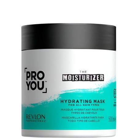 Revlon Professional Pro You The Moisturizer Hydrating Mask Mascarilla hidratante intensiva ofrece hidratación brillo y suavidad para cabello seco y deshidratado 500 ml