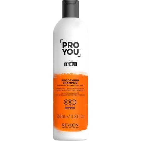 Revlon Professional Pro You The Tamer Smoothing Shampoo Champú suavizante limpia y alisa regulando la pérdida de humedad para cabello encrespado y rebelde 350 ml