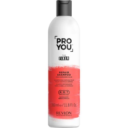 Revlon Professional Pro You The Fixer Reapir Shampoo Champú reparador ofrece limpieza profunda y restaura salud y vitalidas para cabello dañado 350 ml