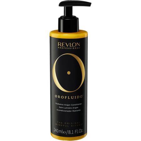 Revlon Professional Orofluido Acondicionador Radiante Acondicionador vegano intensivo capilar hidrata repara suaviza y restaura para cabello seco y dañado 240 ml