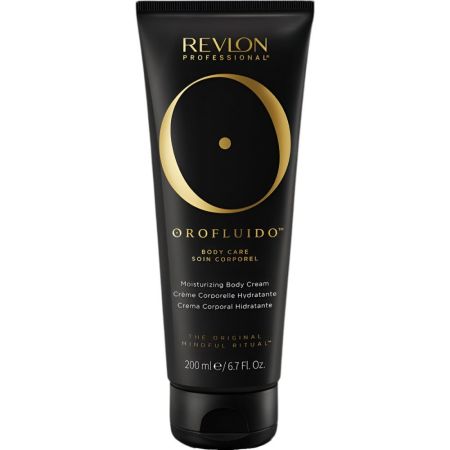 Revlon Professional Orofluido Crema Corporal Hidratante Crema corporal hidratante con aceite de argán para piel suave radiante y delicadamente perfumada 200 ml