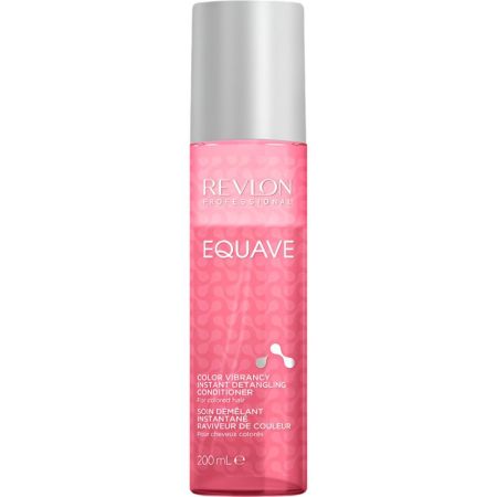 Revlon Professional Equave Color Vibrancy Professional Bi Phase Detangling Acondicionador bifásico para cabellos teñidos fija el color e hidrata mientras sella las cutículas 200 ml