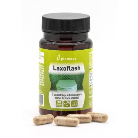 Plameca Laxoflash Complemento Alimenticio Complemento alimenticio contribuye al funcionamiento normal del tracto intestinal 30 uds