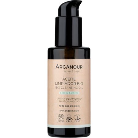 Arganour Aceite Bio Desmaquillante Aceite facial desmaquillante en profundidad 100% natural 100 ml