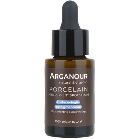 Arganour Porcelain Biotecnología Anti-Pigment Spot Serum Sérum 100% natural despigmentante antimanchas unifica el tono y potencia la luminosidad 30 ml