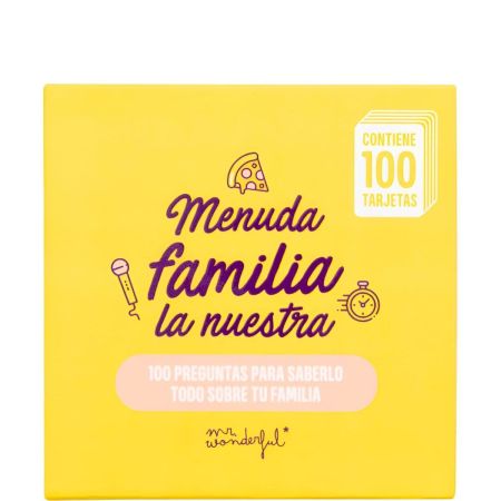 Mr. Wonderful Juego De Cartas Menuda Familia La Nuestra Juego de cartas para reuniones familiares mucho más entretenidas disfrutando de una diversión sin limites 100 tarjetas