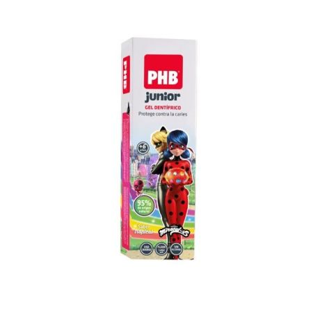 Phb Junior Gel Dentífrico Pasta de dientes protectora contra caries sabor fresa 75 ml