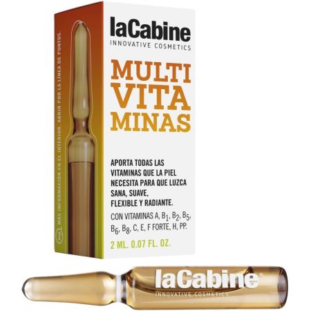 Lacabine Ampolla Multi Vitaminas Ampolla concentrada piel sana suave flexible y radiante 2 ml