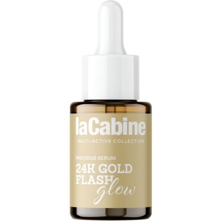 Lacabine Multi-Active 24k Gold Flash Glow Precious Serum Sérum concentrado con oro ofrece doble efecto lifting para piel sublime tersa y resplandeciente 10 ml