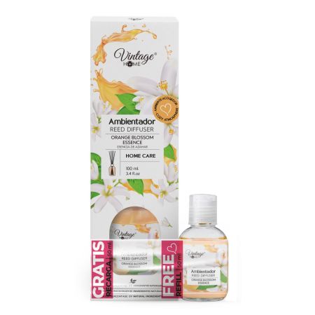 Vintage Home Mango Ambientador + Recarga Gratis Ambientador mikado para hogar con espectacular fragancia 100 ml