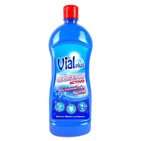 Vialplus Limpiador Oxigeno Activo Multisuperficies Limpiador sin lejía limpia y desinfecta sin frotar 1000 ml