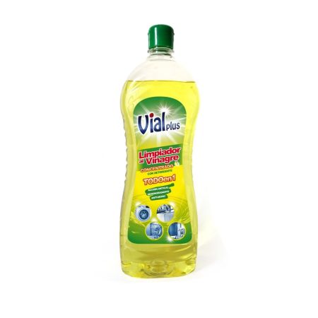 Vialplus Limpiador Al Vinagre Concentrado Todo En 1 Limpiador al vinagre multiusos concentrado con detergente 1250 ml