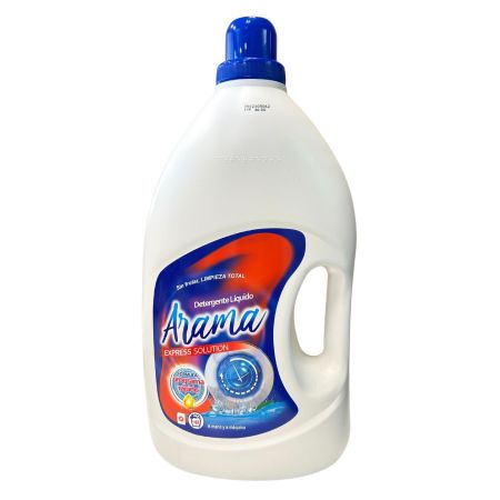 Arama Express Solution Detergente Líquido Detergente líquido para una limpieza y agradable aroma +40 lavados 3000 ml